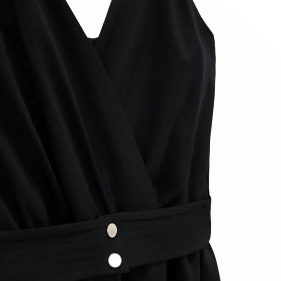 ZARA | Black | STRAP HEM JUMPSUIT - Picture 4 of 16